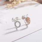 Rabbit & Carrot Clip-on Earring As Shown In Figure - One Size
