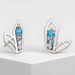 Rhinestone Stud Earring 1 Pair - One Size