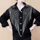 Metal Fringed Studded Shirt