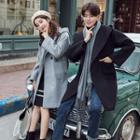 Couple Matching Hooded Button Coat