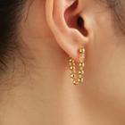Alloy Chain Earring 1 Pr - Gold - One Size