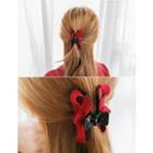 Faux-suede Bow Hair Clamp