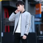 Printed Zip-up Bomber Jacket