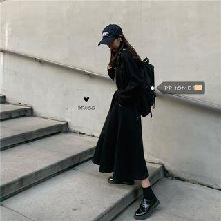 Midi A-line Sweatshirt Dress