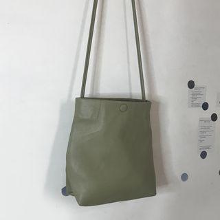 Faux Leather Magnetic Button Crossbody Bag As Shown In Figure - One Size