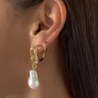 Set Of 3: Freshwater Pearl Earrings