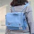 Plain Canvas Convertible Backpack / Shoulder Bag