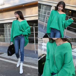 V-neck Over-fit Sweater