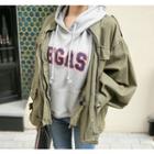 Flap-pocket Drawstring-waist Parka