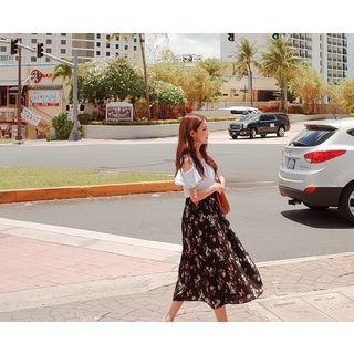 Mock Two-piece Cutout-shoulder Dress