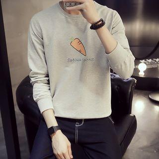Carrot Print Pullover