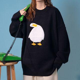 Goose Embroidered Sweater