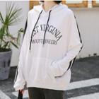 Striped Hoodie White - One Size