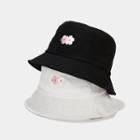 Sakura Embroidered Bucket Hat