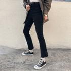 Fleece-lined Slim Boot-cut Pants