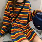 Long-sleeve Striped T-shirt Stripes - Multicolor - One Size