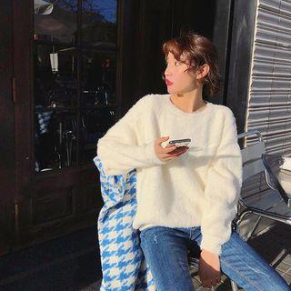 Faux Fur Long-sleeve Top