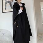 Hooded Coat Black - One Size