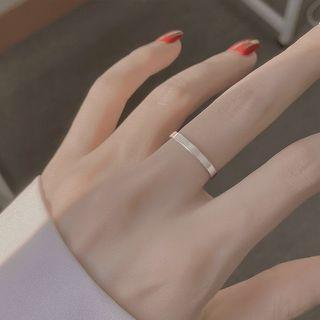 Polished Sterling Silver Open Ring 1pc - Silver - One Size