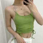 Chain Strap Drawstring Camisole Top