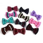 Striped Knitted Bow Tie