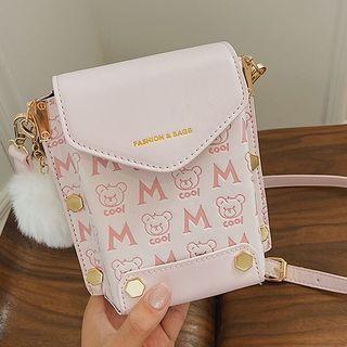 Print Mini Crossbody Bucket Bag