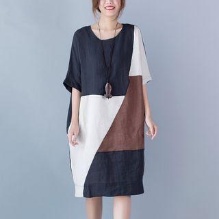 Color Block Shift Dress
