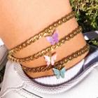 Acrylic Butterfly Anklet