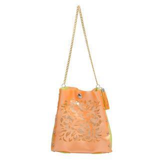 Oriental Crossbody Bag Orange & Green - One Size