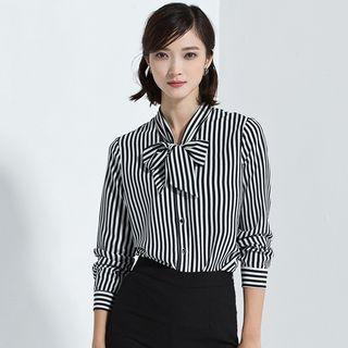 Dotted Long Sleeve Blouse