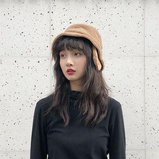 Fleece Buckle Hat With Ear Warmer