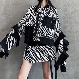 Zebra Zip Jacket Zebra - One Size
