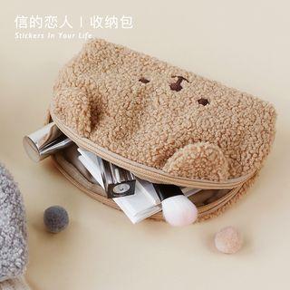 Bear Fleece Makeup Organizer Bag (various Designs)