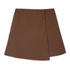 Striped Layered A-line Skirt