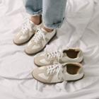 Couple Faux-suede Platform Sneakers