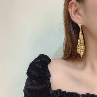 Metal Earring 1 Pair - As Shown In Figure - One Size