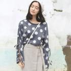 Dotted Bow Long-sleeve T-shirt
