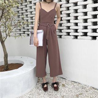 Wide-leg Jumpsuit With Belt