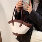Two-tone Panel Handbag