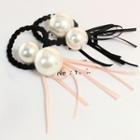 Faux Pearl Fringed Hair Tie