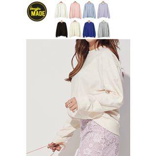Colored Round-neck Sweatshirt