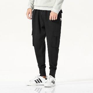 Drawstring-waist Cargo Pants