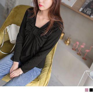 Bow Long Sleeve T-shirt
