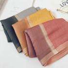 Color Panel Silk Scarf