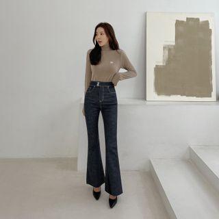 [the Denim] High-waist Boot-cut Jeans