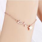 Letter Star Bracelet