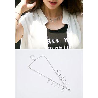 Cross Metallic Necklace