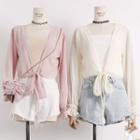 Lightweight Tie-hem Open-front Top