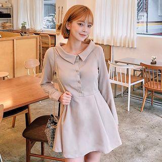 Shirtwaist Mini Flare Dress