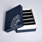 Set Of 4: Alloy Tie Clip (various Designs) Set Of 4 - One Size
